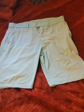 Greyson Cabot Men's Light Blue Performance Shorts Golfcore Sportswear Beach Chic